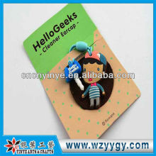 New design OEM cute soft PVC dust cap for promotional gift